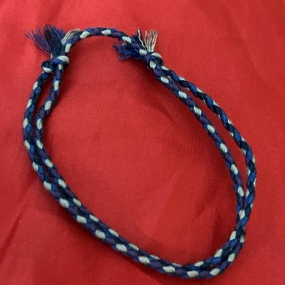 NEW BOHO BRAID THREAD FRIENDSHIP BRACELET ADJUSTABLE BLACK GRAY BLUE PURPLE NIP Foto 1 de 4