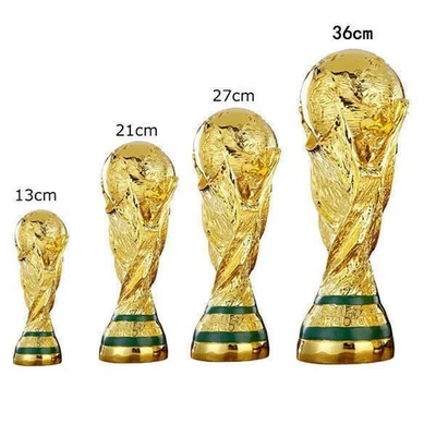 KS BALANCE 13-36 cm WM-Fußball-Fußball Katar 2022 Gold Trophy Sport-Memorabilien-Replik.!
