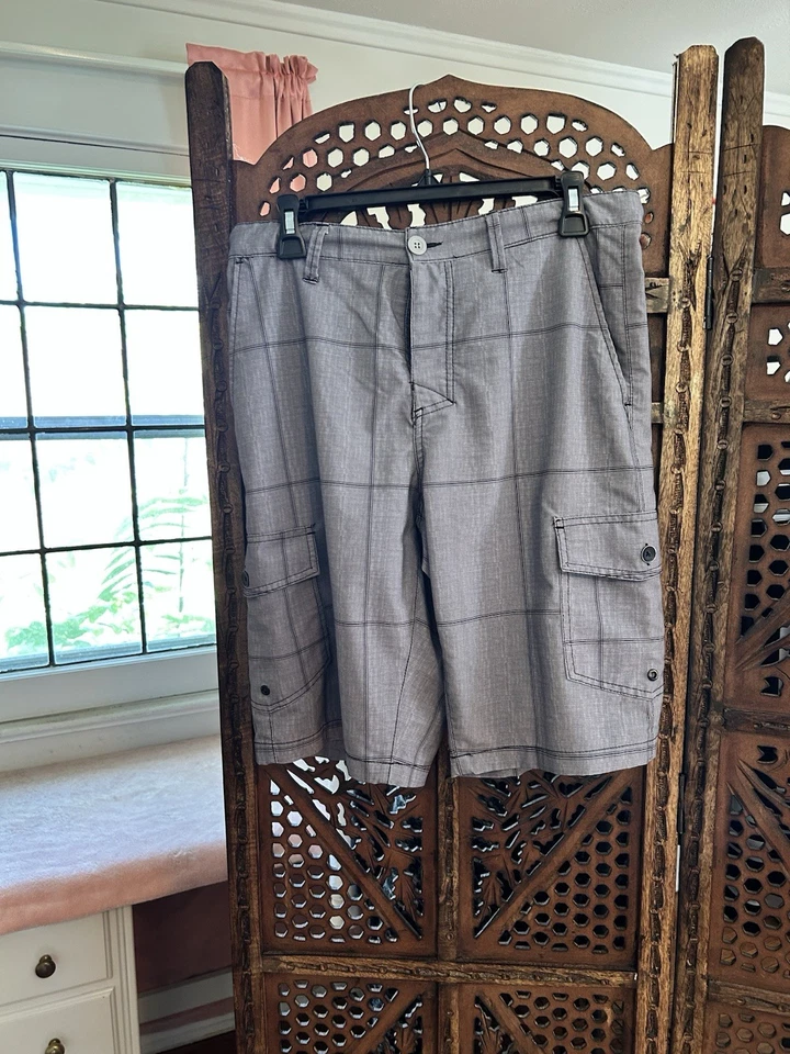 Pantalones cortos informales Tony Hawk para hombre talla 32 grises Foto 1 de 4