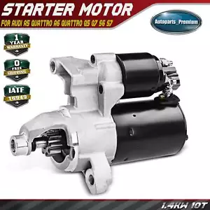 New Starter Motor for Audi A5 A6 A7 A8 Quattro Q5 Q7 RS5 S4 S5 1.4kW/12 V CW 10T - Picture 1 of 8