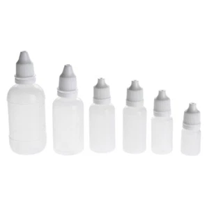 10pcs 5-50ml Squeezable Dropper Bottle Empty Eye Liquid Sub-bottling Drop Bottle - Picture 1 of 11