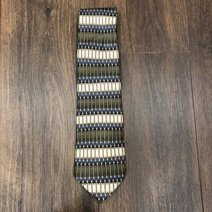 Keith Daniels Silk Tie Goth Fence Hand Made Casual Business Everyday 59"x3.5" - Picture 1 of 6
