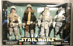 Star Wars ACTION COLLECTION 12” LUKE, HAN SOLO, AT-AT DRIVER, HOTH TROOPER-NM.
