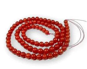 Red Coral necklace italian of Natural Gemstone for women of stone and handmade - Picture 1 of 3