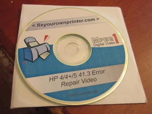"MPEG1 Digital Video "Fix Your Own Printer" For HP 4/4+/5, 41.3 Error - Repair - Picture 1 of 2