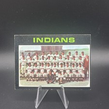 1971 Topps BASEBALL Card #584 CLEVELAND INDIANS TEAM CARD  (B)