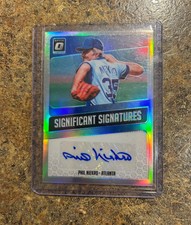 2018 Optic Donruss Significant Signatures Phil Niekro Auto Atlanta Braves SIG-PN