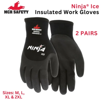 MCR SAFETY Ninja Ice Glove (N9690Q) - Insulated Work Glove for Cold Weather - MCR - 2 pack