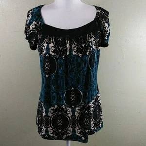 Slinky-Stricktop mit Tribal-Print = Jr L - NEU - Bild 1 von 6