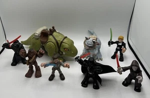 Star Wars Galactic Hero’s Playskool Luke Dark Maul REN Dewback Tauntaun Lot of 8 - Picture 1 of 10