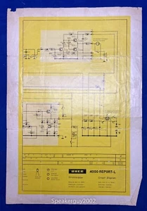 Original UHER Foldout Schematic / 4000 Report-L - Picture 1 of 1