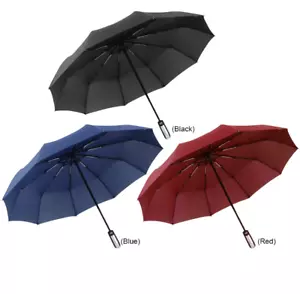 Automatic Umbrella Anti-UV Sun/Rain Windproof 3 Folding Compact Umbrella - Picture 1 of 28