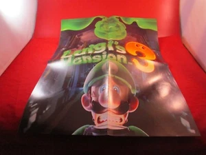 Luigi's Mansion 3 / Bloodstained Nintendo Switch Foldable Promo Poster ONLY - Picture 1 of 2