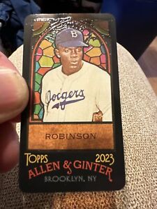 JACKIE ROBINSON 2023 TOPPS ALLEN & GINTER Stained Glass Mini Stained Glass /25