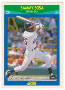 1990 SCORE RISING STARS #35 SAMMY SOSA CHICAGO WHITE SOX - Picture 1 of 2