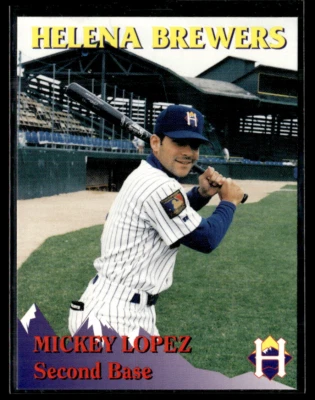 Mickey Lopez 1995 Helena Brewers Team Set - Image 1 of 2