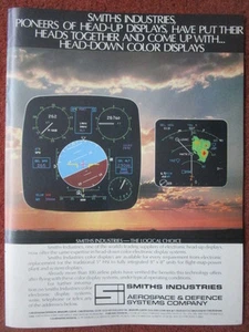5/1982 PUB SMITHS INDUSTRIES AEROSPACE DEFENCE HUD HEAD-UP DISPLAYS ORIGINAL AD - Picture 1 of 1