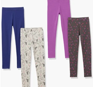 NEW Spotted Zebra Girl's 4 Pack Leggings Pants Multipack Size Large - Picture 1 of 1