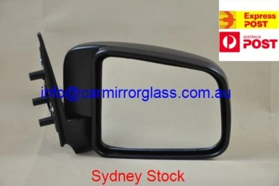 NEW DOOR MIRROR FOR FORD COURIER 1999-2006 (RIGHT SIDE, BLACK, MANUAL) - image 1 of 3