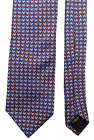 Krawat męski Brooks Brothers kapryśny niebieski nadruk wiewiórki 100% jedwab 79 USD wyprodukowany w USA