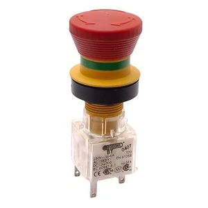 Schlegel RKUV28 BT Pushbutton E-Stop Twist-to-Release ø16.2mm 1NC+1NO 240VAC 4A - Picture 1 of 8