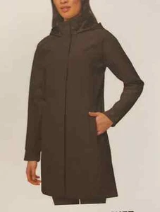 Mondetta Women's Long Softshell Hooded Jacket, Brown, Size S - Picture 1 of 5
