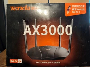 Tenda AX3000 Wifi 6 Dual-Band Gigabit Wireless Router - Black - Picture 1 of 3