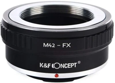 K&F Concept Manual Lens Adapter for M42 Lens to Fujifilm Fuji X FX Cameras Body - Image 1 of 4