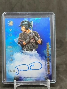 2021 Bowman Inception Aqua Jefferson Espinal Auto /99 Diamondbacks - Picture 1 of 2