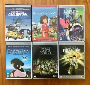 6 x Studio Ghibli, Anime DVDS, Pom Poko, Tales From Earthsea, Spirited Region 2 - Picture 1 of 1
