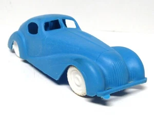 Vintage Jaguar XK120 Coupe blau Kunststoff Spielzeugauto Made in England 60er Ära - Bild 1 von 7
