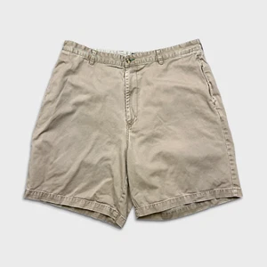 Pantalones Cortos Tommy Hilfiger De Colección Para Hombre Talla 38 Beige Desteñido Clásico Informal Años 90 Caqui - Imagen 1 de 7