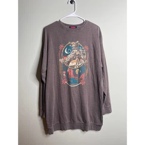 Rock & Roll Denim Grey Long Sleeve Tunic Medium - Picture 1 of 5