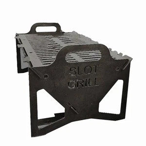 Collapsible BBQ Grill - Portable Tabletop Fire Pit, Camping & Travel Charcoal - Picture 1 of 7
