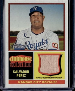 2025 Topps Heritage Salvador Perez Clubhouse Collection Game-Used Patch #CCR-SP - Picture 1 of 2