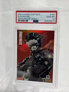 2020 Panini Fortnite OPTICHROME #181 SUPERSONIC PSA 10 GEM - Picture 1 of 2