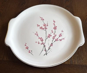 Piatto da portata vintage Harmony House motivo "Fiore di ciliegio" rosa ciliegia - Foto 1 di 4