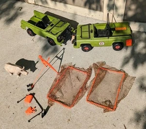 Vintage 1973 Mattel Big Jim Jungle Patrol Safari Truck(s) W/ Baby Rhino As-Is - Picture 1 of 21