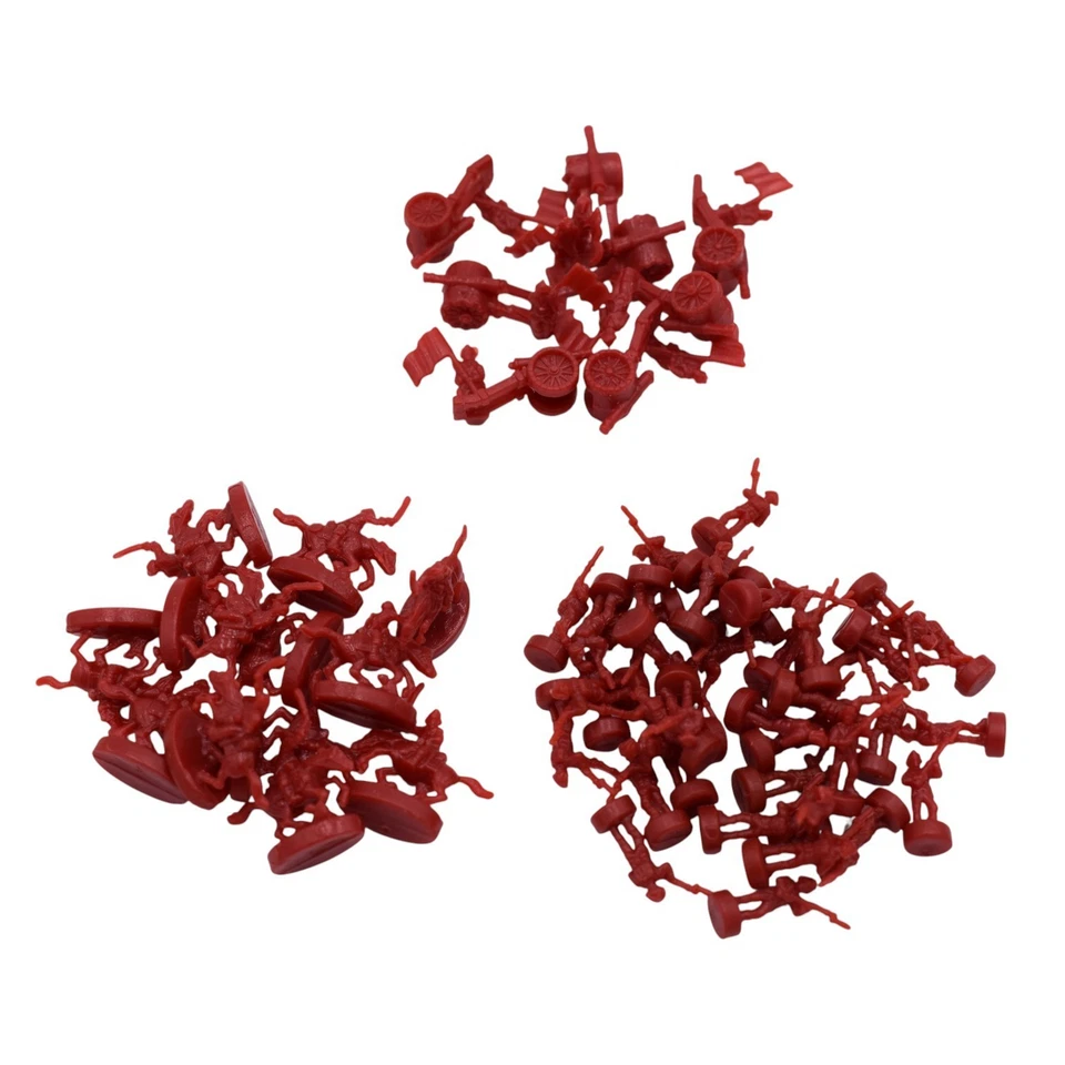 Piezas y repuestos de juego de mesa de riesgo: plástico rojo ejército soldados militares Foto 1 de 1