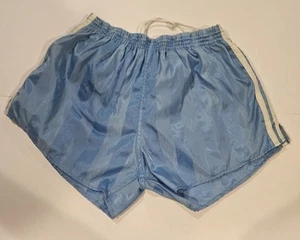 1980s 1990s ADIDAS Vtg Soccer Shorts Size LARGE ( M ) Men's Light Blue - Picture 1 of 6