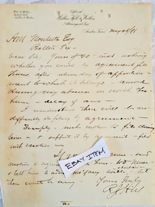 1891 letterhead Austin Tx Walton Hill Walton Robert J. Hill - Picture 1 of 1