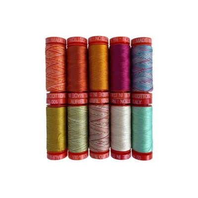 Aurifil Thread - Rustic Chic Collection 10 SMALL SPOOLS COTTON 50WT 220yds Each - Image 1 of 2