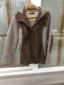 Damenjacke 46 Loden / sämisch gegerbtes Hirschleder von Manufactum, Topp Zustand - Bild 1 von 2
