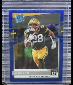 2020 Optic AJ Dillon Blue Scope Prizm Rated Rookie RC #174 Packers M775 - Picture 1 of 2