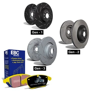 EBC Front Discs & Yellowstuff Pads for Ford Fiesta Mk7 1.6 EcoBoost ST180 ST200 - Picture 1 of 2