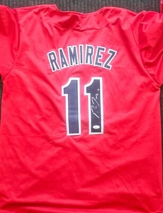 Jose Ramirez Signed Custom Red Jersey JSA READ NO CARD! - Picture 1 of 2