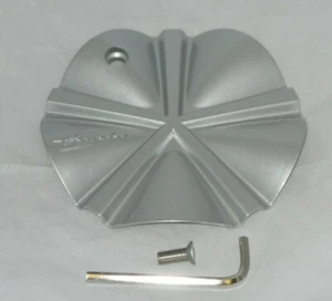 SACCHI 250 HYPERSILVER C10250 544770F-1 WHEEL RIM SILVER CENTER CAP WITH SCREW - Picture 1 of 3