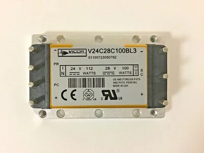 V24C28C100BL3 VICOR Isolated DC/DC Converters C18 36 24 28.0V3.6A - Image 1 of 4