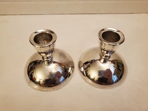 ANTIGUOS CANDELABROS ONEIDA DE 3" DE ALTO - USADOS - Imagen 1 de 11