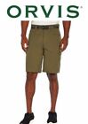 Orvis Green Stretch Cargo Short With Belt Size 36 Olive Green New With Tags